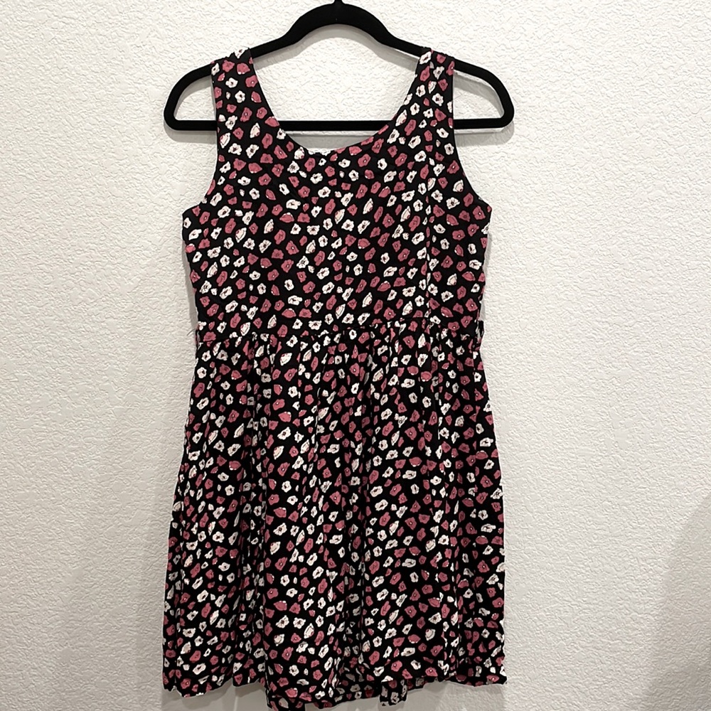 Beautiful casual dress black printed